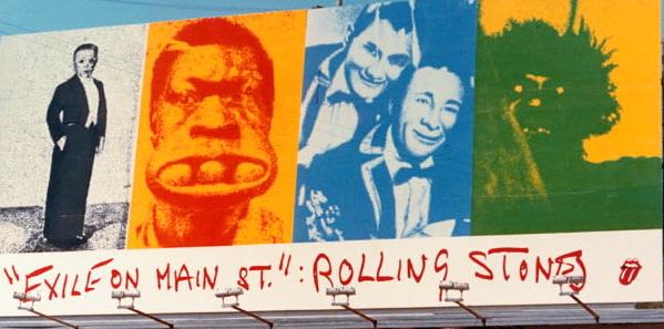 A detail of Robert Frank's images of circus freaks and oddball Americana taken from the cover of the 