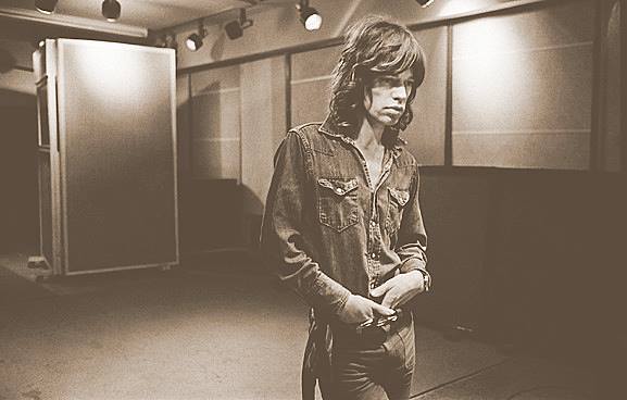 Mick Jagger, Sunset Sound studio in California, early 1972. Photo taken by the great Jim Marshall, whose recent book, 
