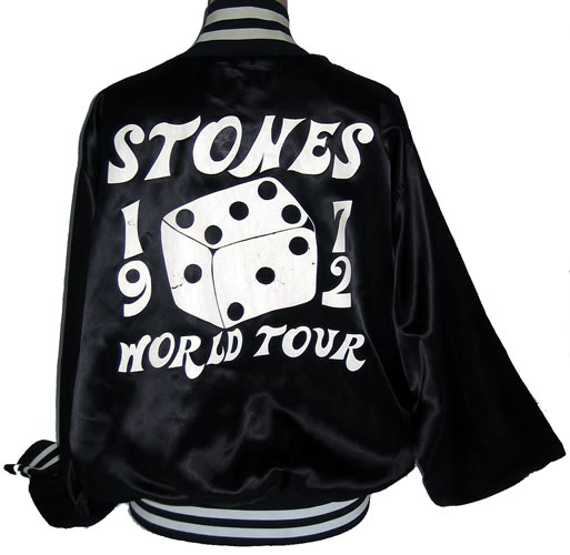 This is my Jagger-designed silk tour jacket specially given out only to the band and road crew/tour members during the 1972 tour in support of
