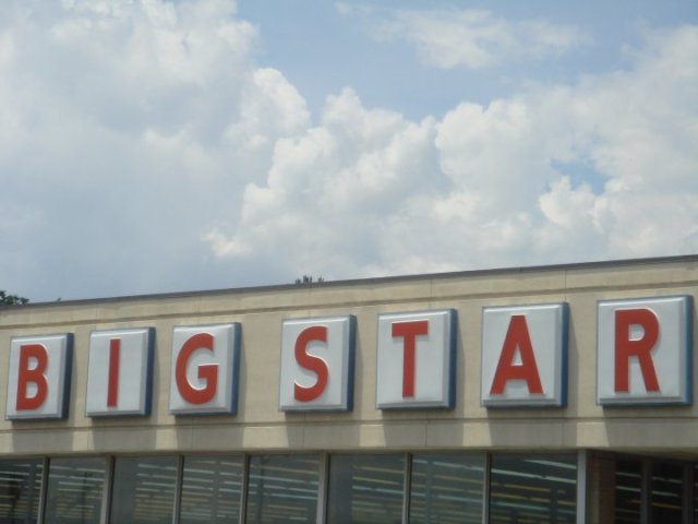Marquee of a different sort: A front facade of a Big Star market in Memphis, and the inspiration for the band's moniker.