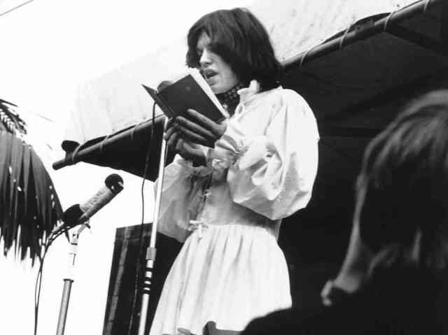 Mick reads Shelley, Hyde Park, July 5, 1969