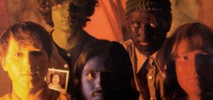 A colorful bunch: The Olivia Tremor Control freshen up and put on their face.