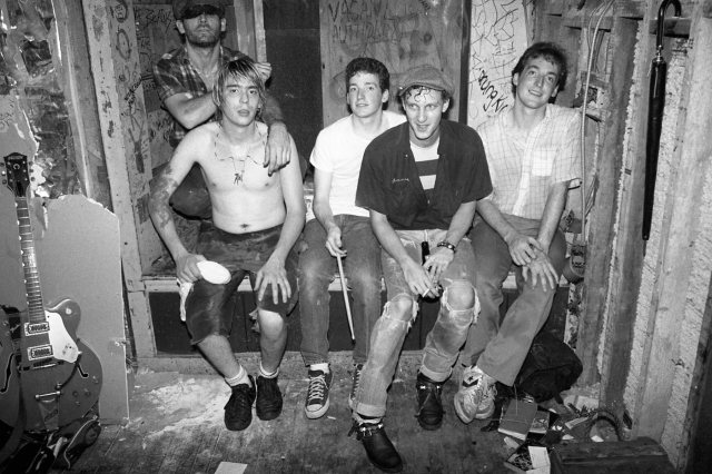 Scruffy amid the scrawl: The Cat cuddles up in clubland.