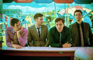 Trying to win a giant panda is serious business: GGG dress for success at the carnival.