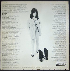 Back cover to my copy of the Ultra-Rare radio sampler serviced to DJs and press in 1969. Reportedly only between 200 copies were issued to U.S. radio, with another 200 being sent overseas. A Holy Grail amongst Stones collectors.