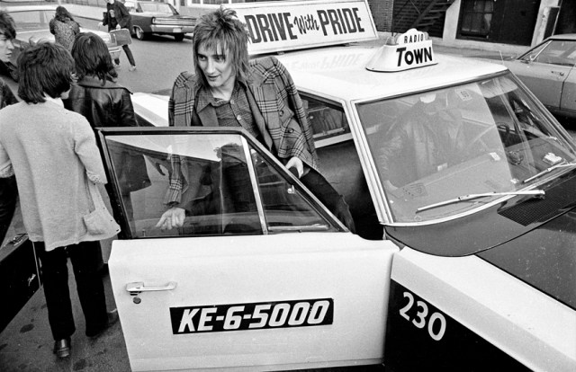 Rod wonders if this is the Combat Zone, 1970. Photo credit and thanks to A.J. Sullivan for use of these fantastic and little-seen pictures of the Faces bopping around Boston.