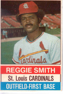 You can bet this switch-hitting bad-ass box top card that Reggie Smith, whom Dan Epstein picks for most underrated player of the '70s, didn't eat a lot of Hostess Cupcakes.