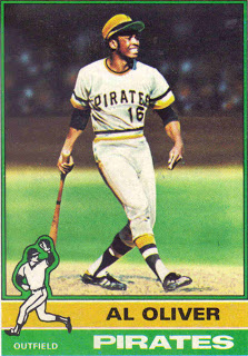 HE COULD RAKE: Al Oliver, "RPM"'s pick for most underrated player of the '70s (with Cards' catcher Ted Simmons right up there too). Hit over .300 11 times in an 18-year career, batted .303 lifetime, 2,743 hits, 1,326 RBI, finished in the top 20 MVP voting 10 times but never won. I rest my case!
