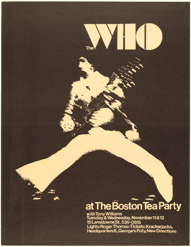 Behind The Birdman's Blue Eyes: Rare show poster from the Boston Tea Party