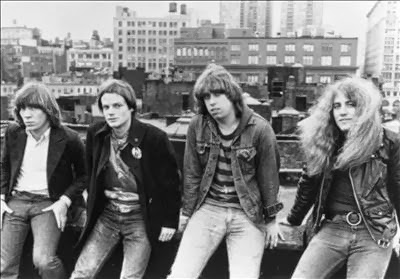 REAL ON A ROOFTOP: The Real Kids around the time of their Red Star Records release, circa 1977