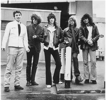 MODERN LOVE: An early shot of The Modern Lovers (with Jonathan Richman on the far left; that's John second from the right), circa 1972-73.