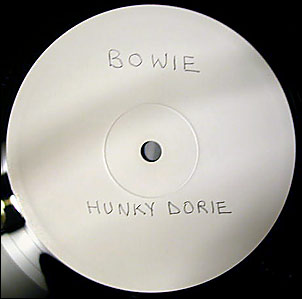 White Label  for a White Duke: The bare-bones promo for "BOWPROMO1" (note alternate spelling of "Dorie").