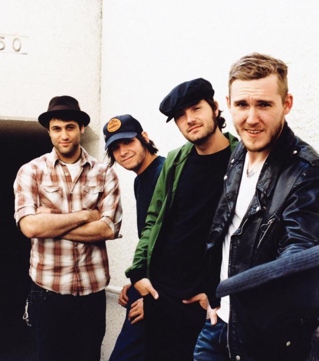 Publicity shot circa 2008's "The '59 Sound."  Things have changed.  Namely, now the guys don't have to pass the hat.