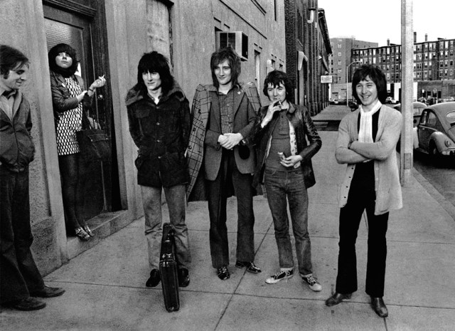 So where's the Combat Zone again? The Faces bide their time on Lansdowne Street in Boston, 1970. 
