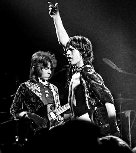 The two Micks on stage at the Marquee Club, March 26, 1971